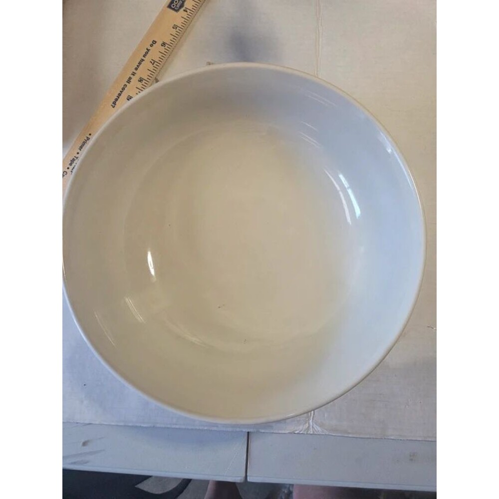 Dash of That White Ceramic Serving Bowl